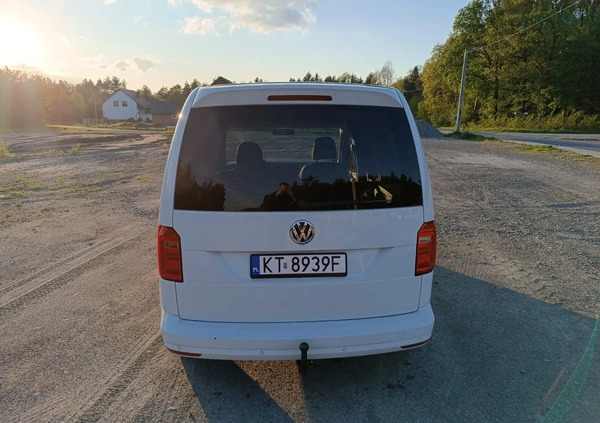 Volkswagen Caddy cena 56900 przebieg: 163435, rok produkcji 2018 z Jordanów małe 37